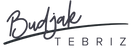 Logo of Budjak Tebriz with a stylized name on a white background